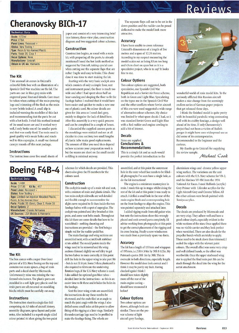 Scale Aviation Modeller International 2001-09